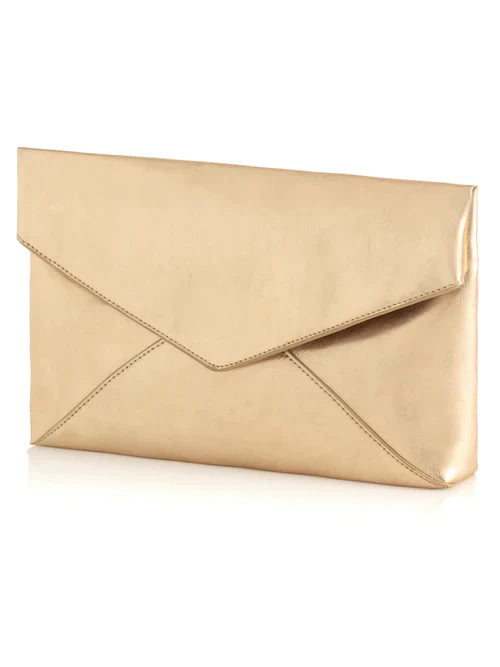 Maddie Envelope Clutch, Gold