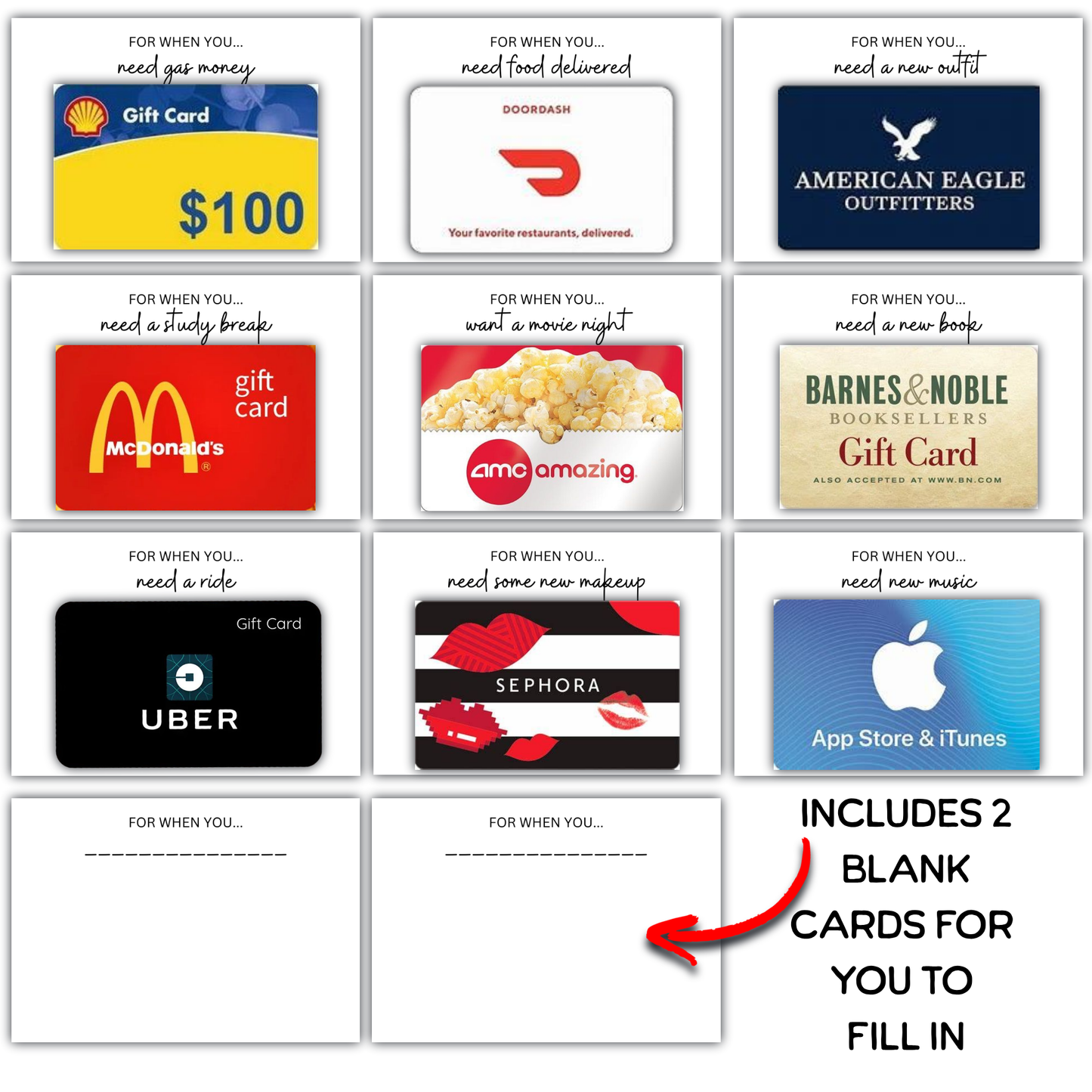 College Gift Card Box