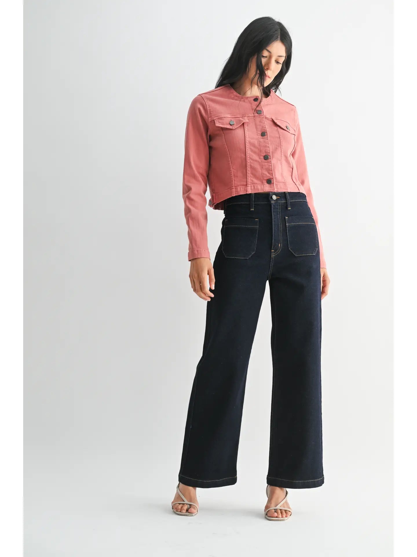 Patch Pocket Wide Leg