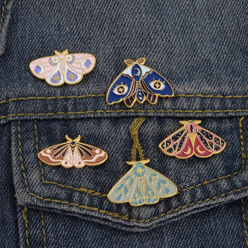 Celestial Moth Pin