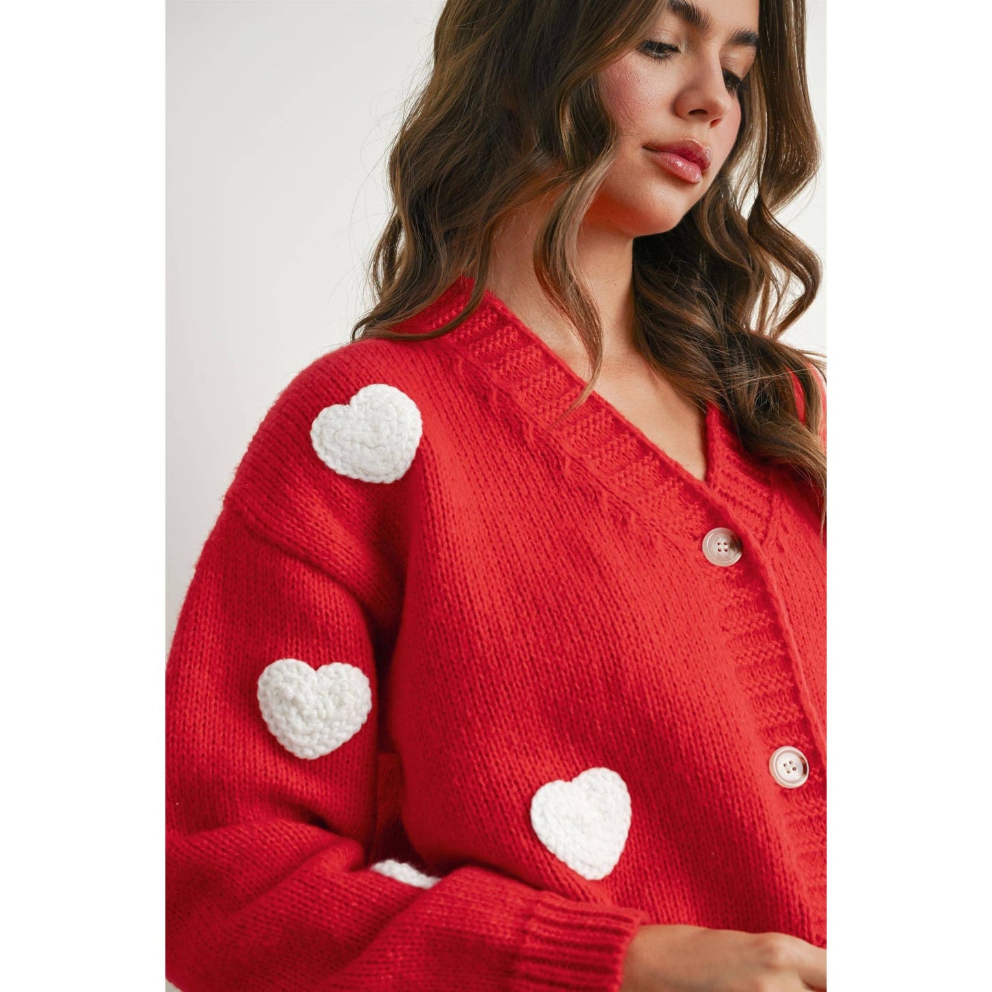 Heart Pattern Cardigan