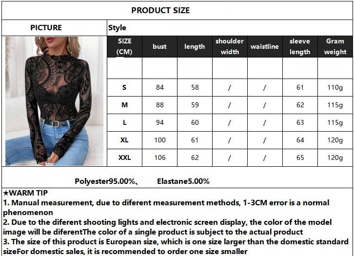 Velvet Print Mesh Top