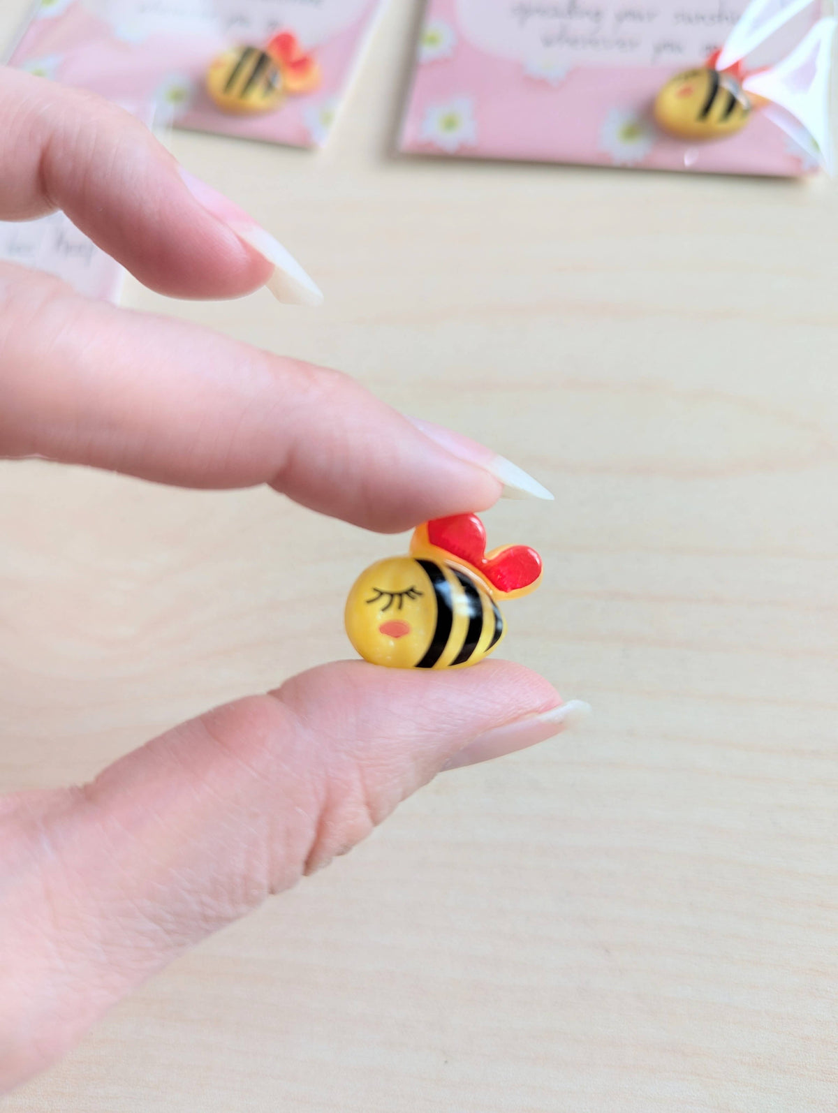 Spread Sunshine with our "Bee Happy" Uplifting Mini Card!