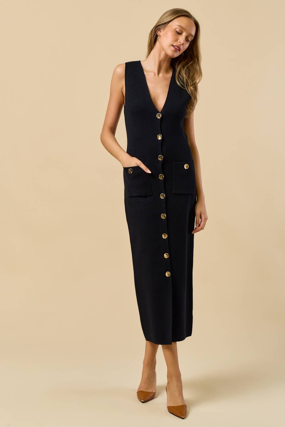 Button Down Maxi Dress