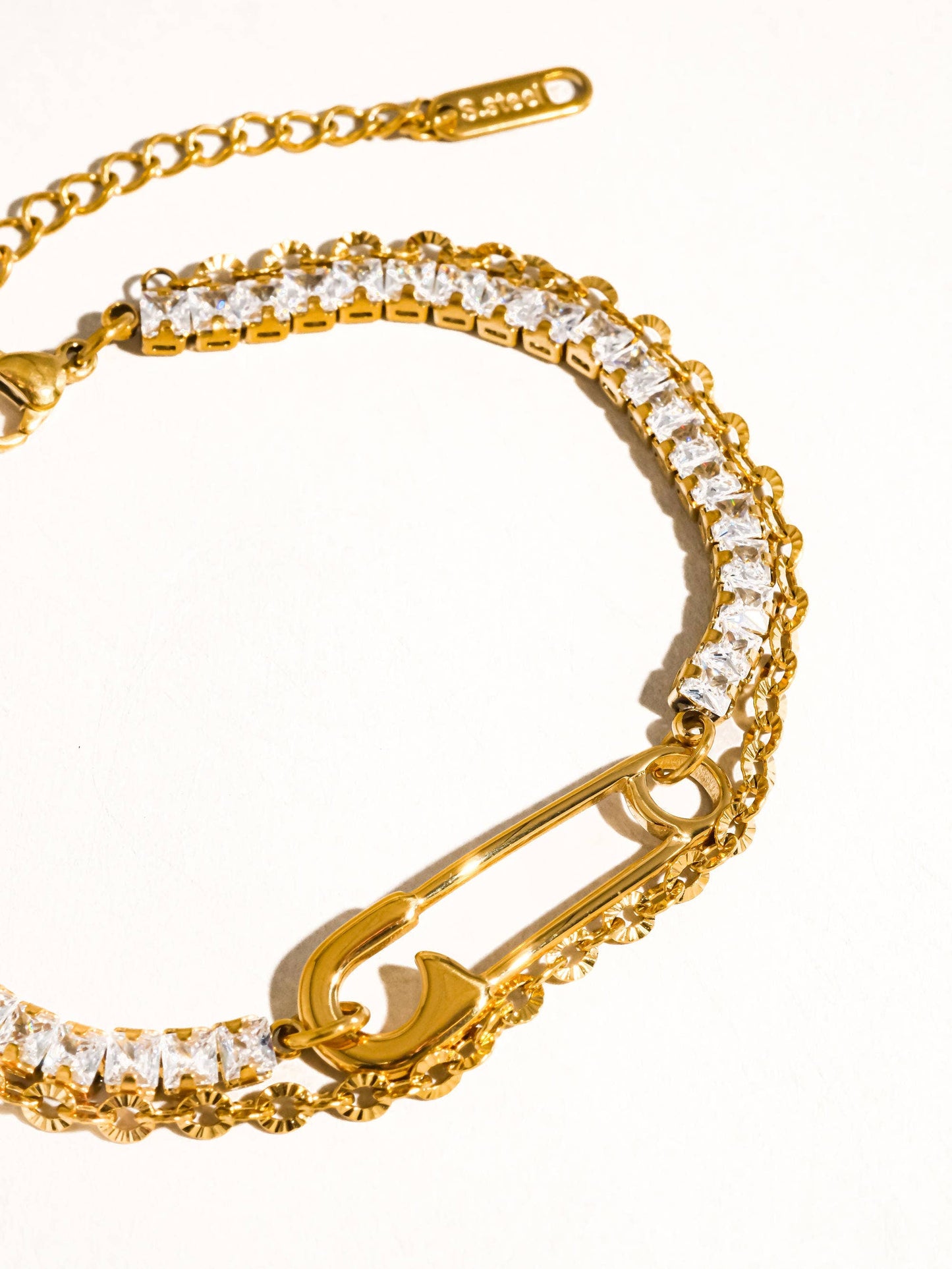 Acier Rhinestone Bracelet