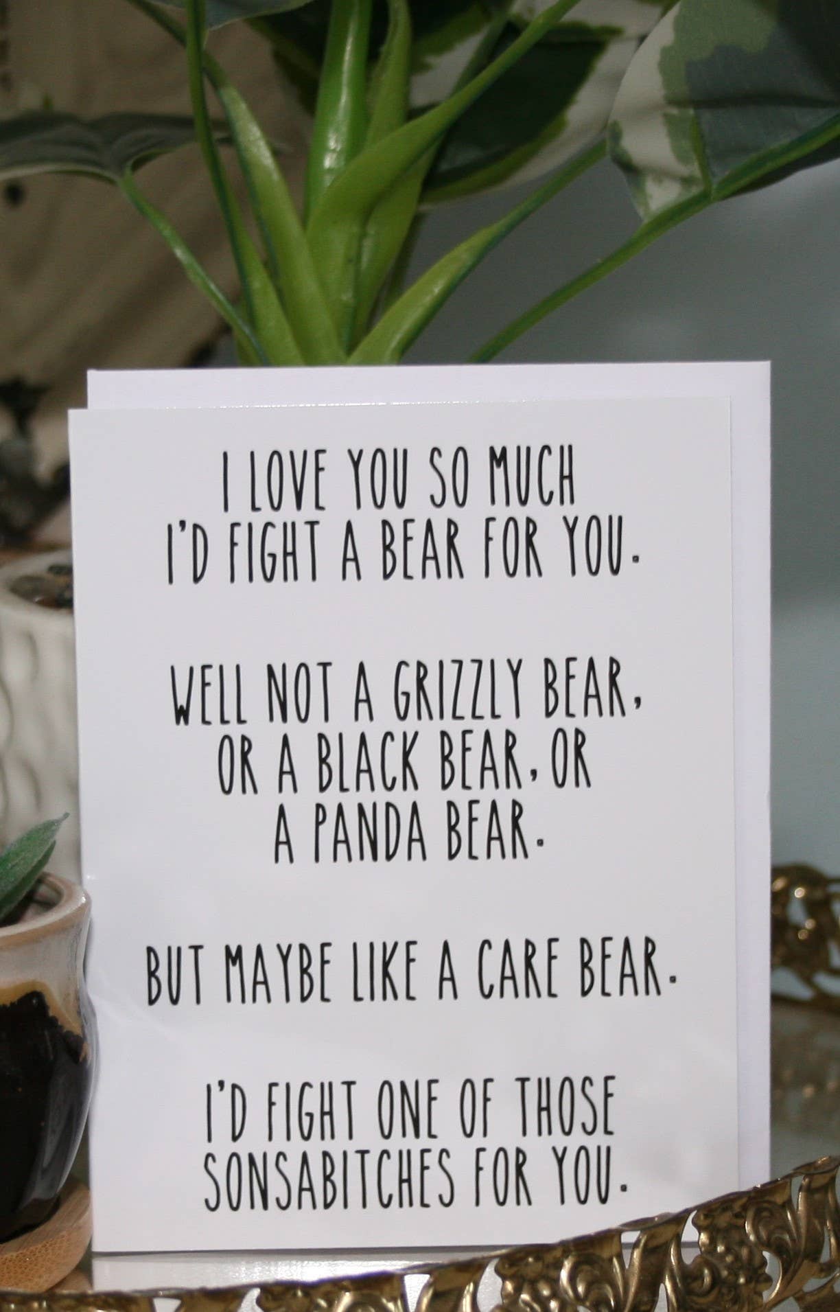 Fight a Bear Card