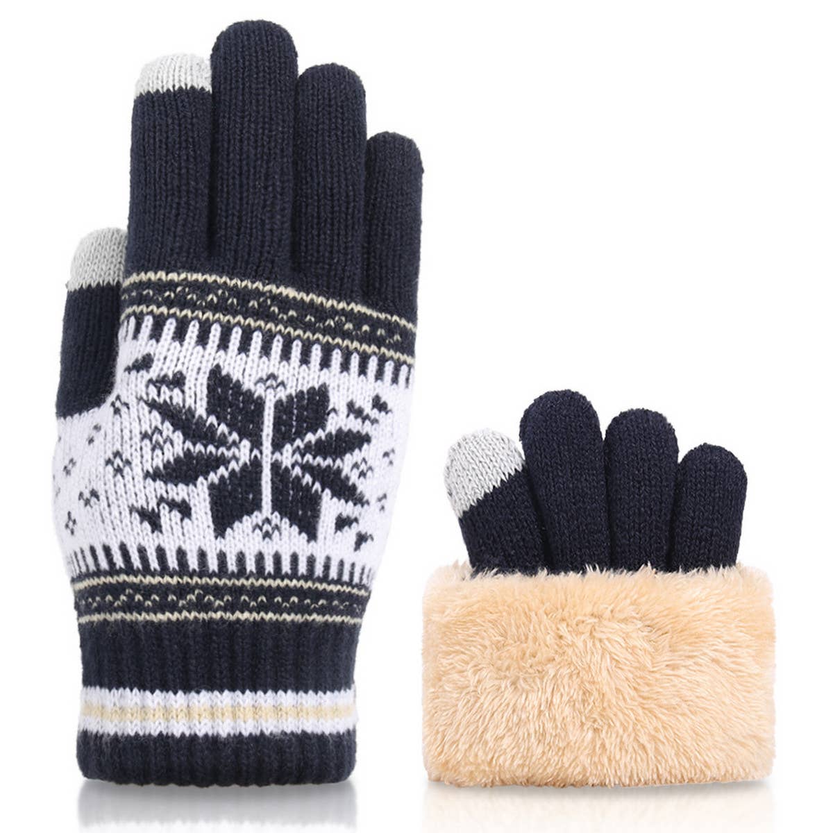 Aztec Fleece Gloves
