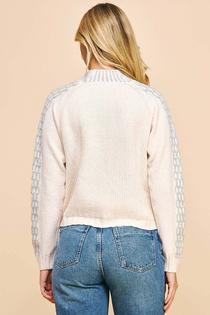 MOCK NECK SWEATER TOP