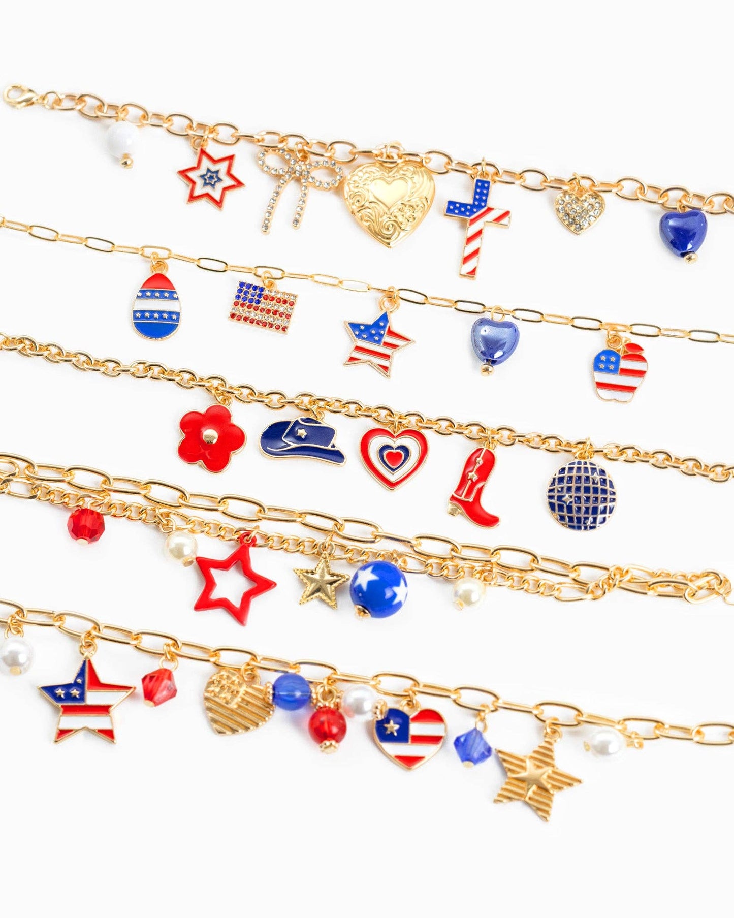 Americana Western Disco Ball Chain Bracelet