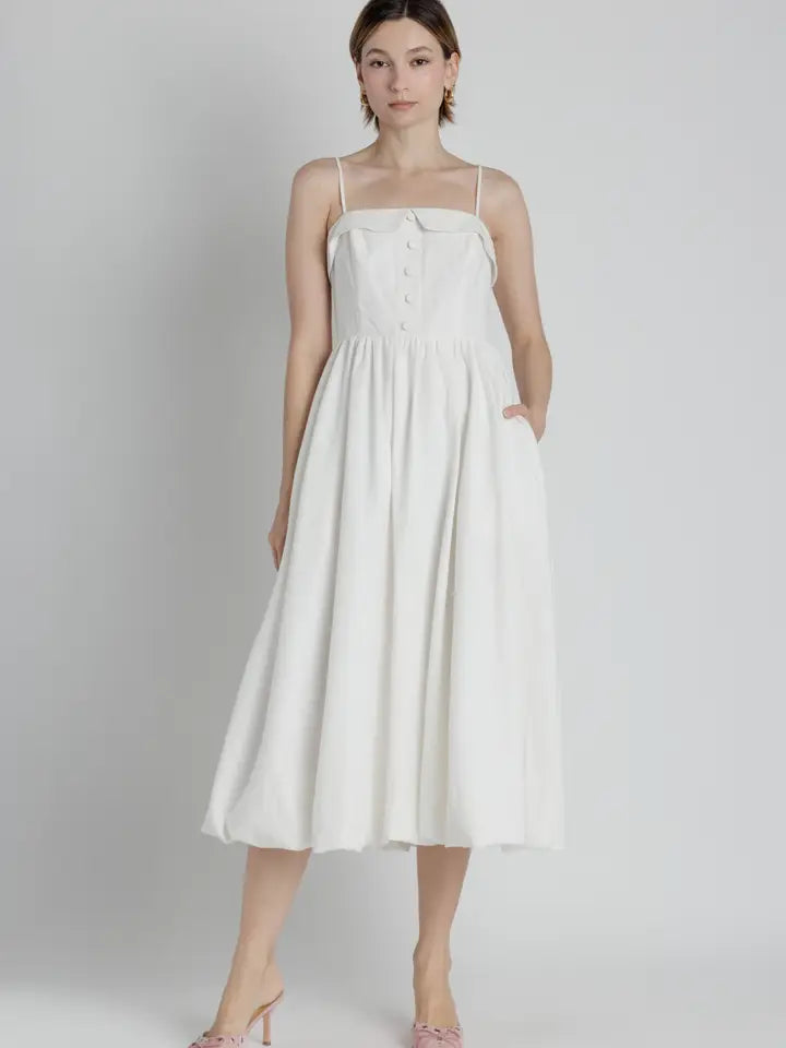 White Midi Dress
