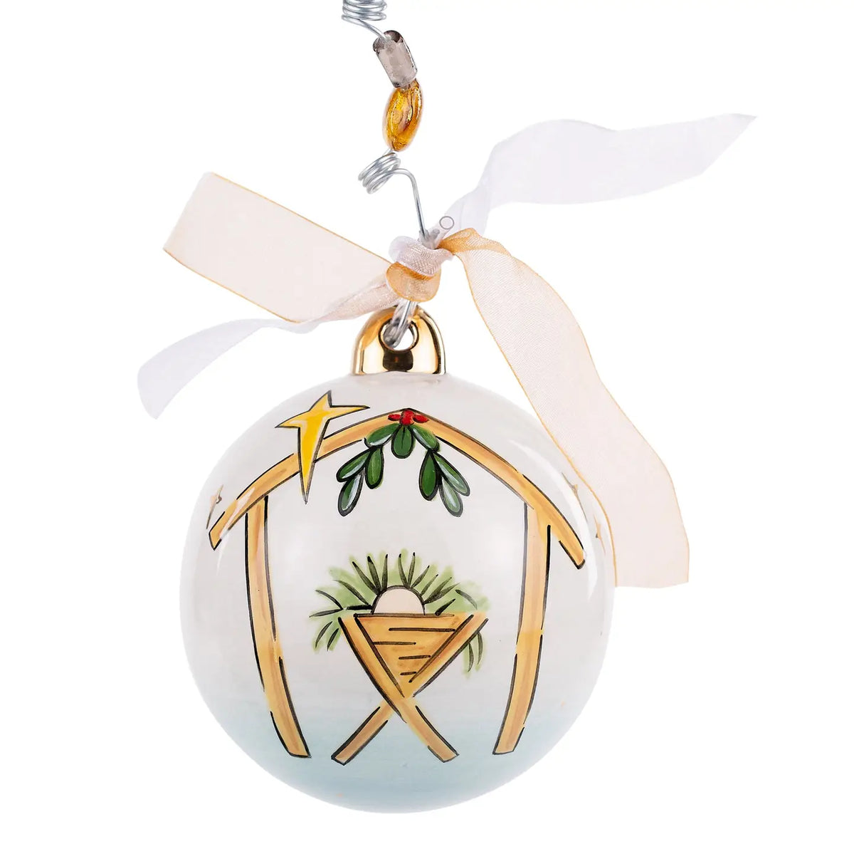 Peace On Earth Nativity Holiday Ornament