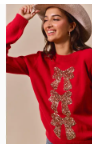 Sequin Bow Sweater
