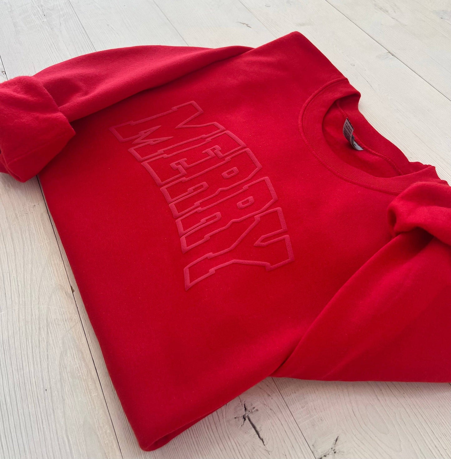 Red Merry Sweatshirt