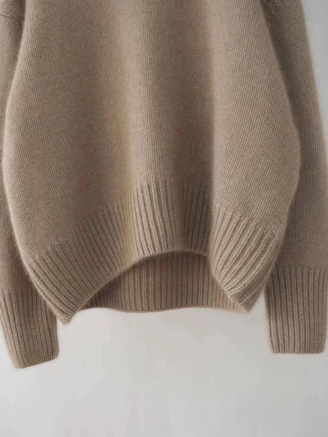 Soft Slouchy Turtleneck Knitted Sweater