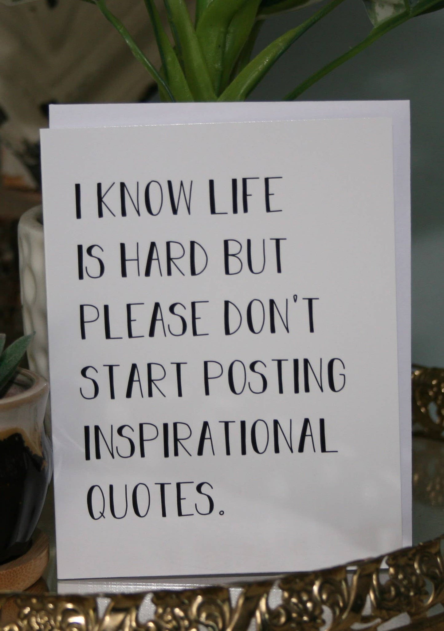 Quotes Greeting Card