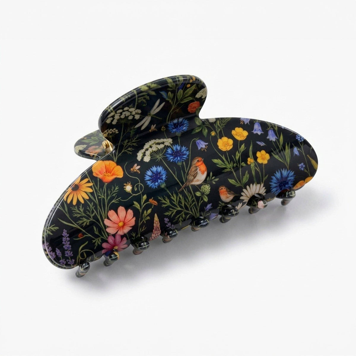Wildflower Claw Clip Floral California Poppies Hair Claw