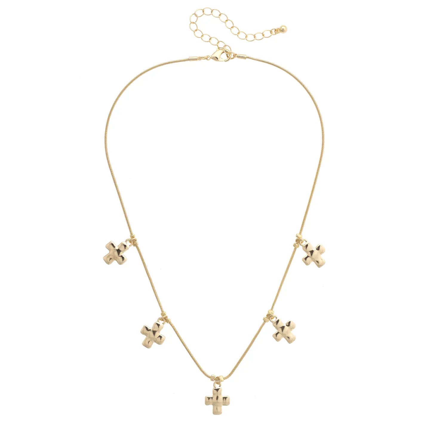 Haley Cross Charm Necklace
