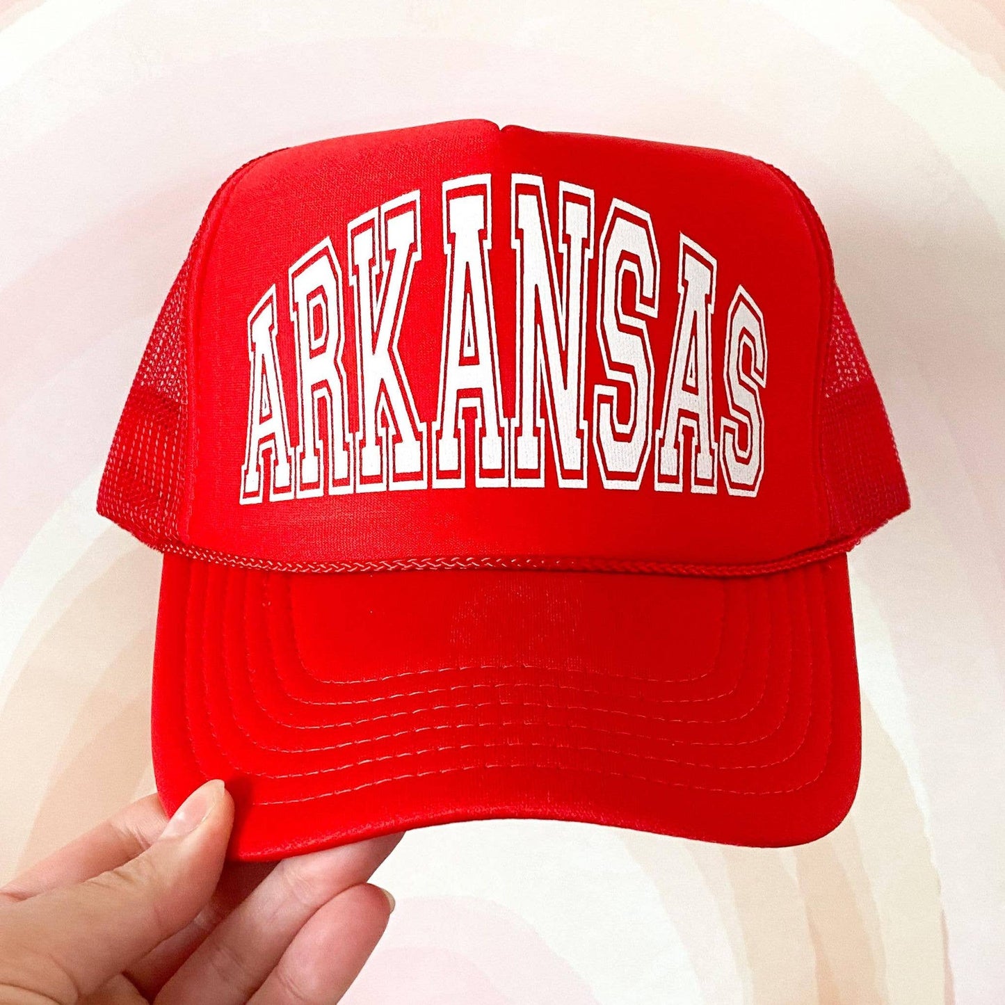 Arkansas Red Trucker Hat