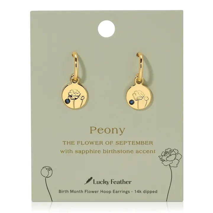 Birth Month Flower Earrings