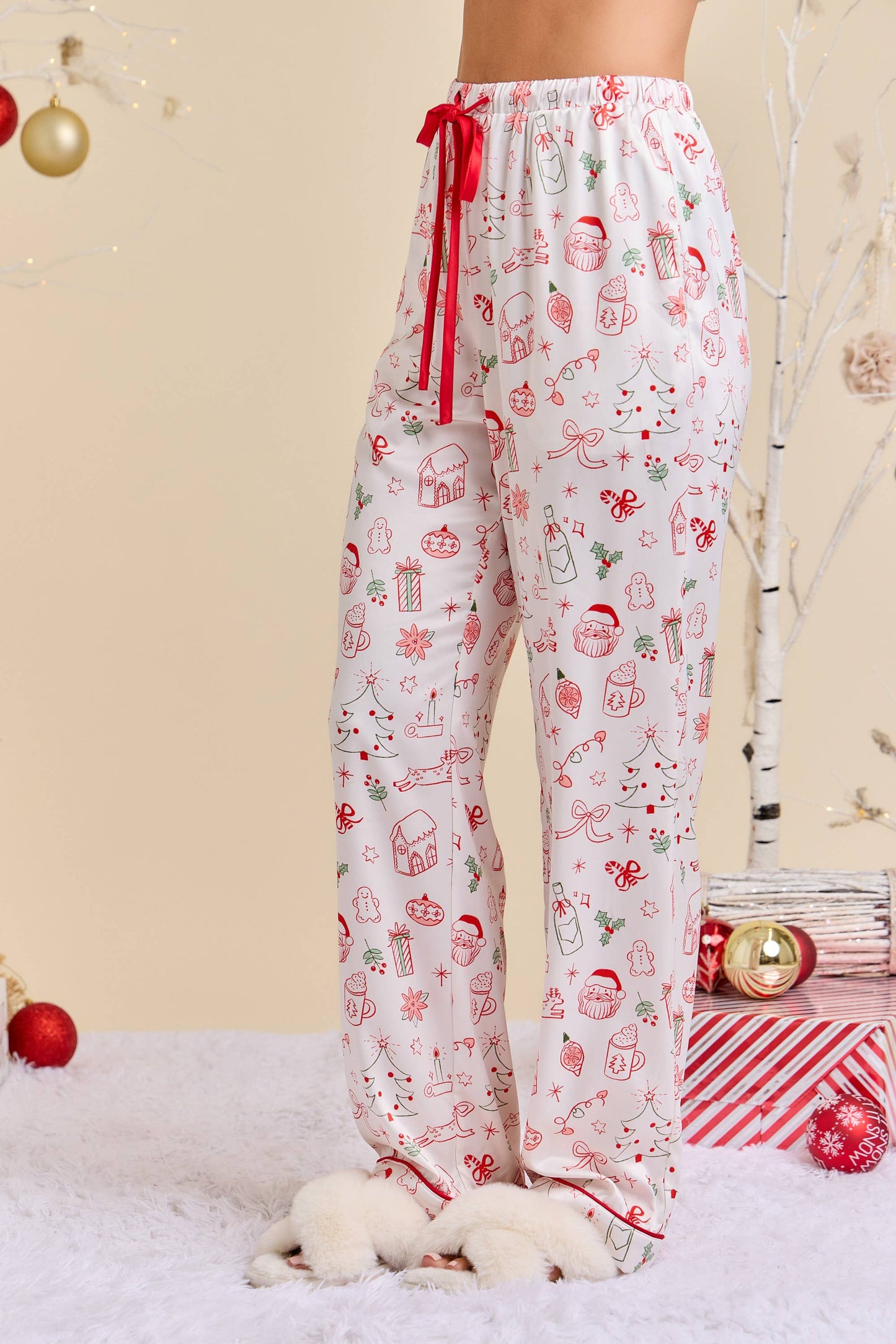 Holiday Satin PJ Set