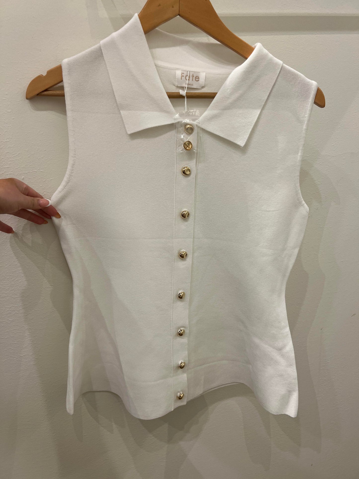 Cream Button Down