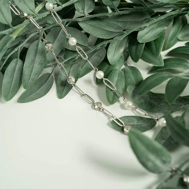 Pearl Paperclip Bracelet