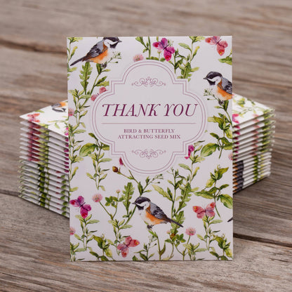Thank You - Bird Butterfly Mix Seed Packets