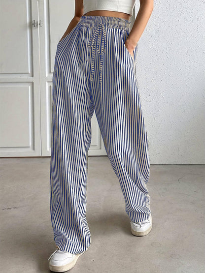 Striped Wide Leg Pants