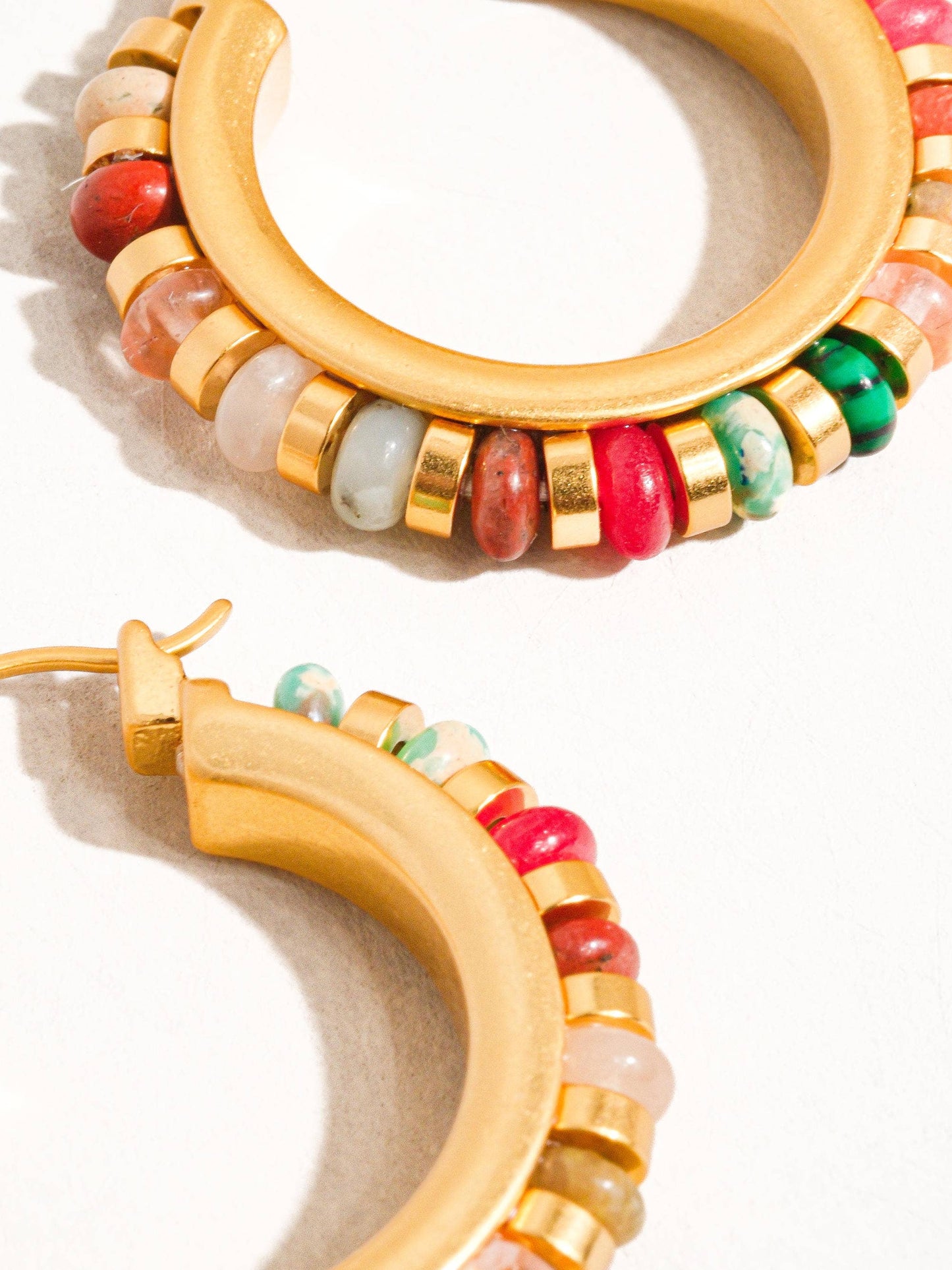 Capri Beaded Hoops