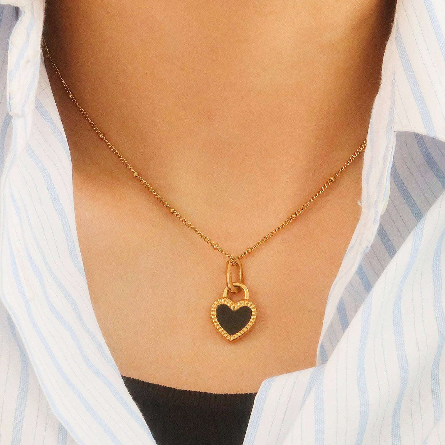 Kylie Double Heart Necklace