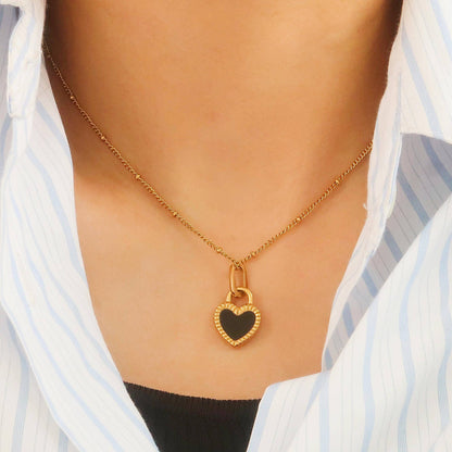 Kylie Double Heart Necklace