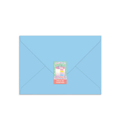Confetti Birthday Cake Greeting Card Puzzle