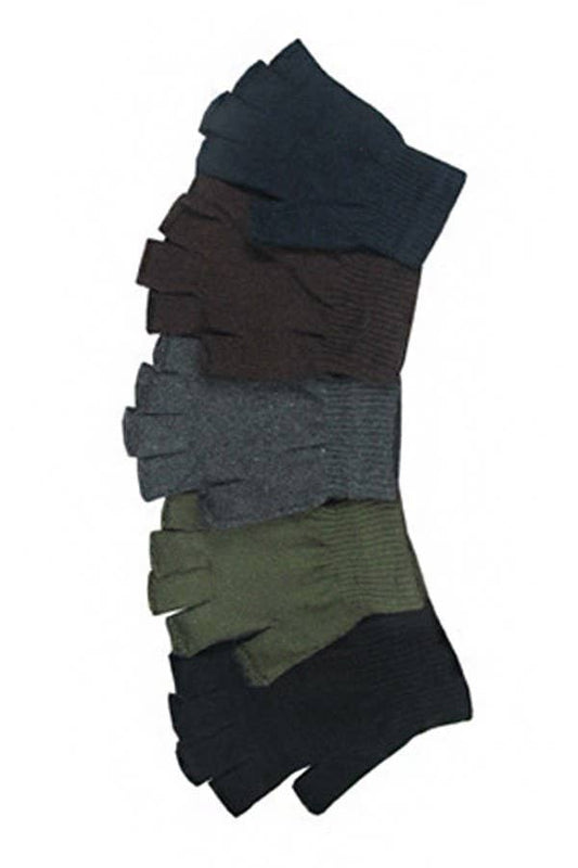 Solid Fingerless Gloves
