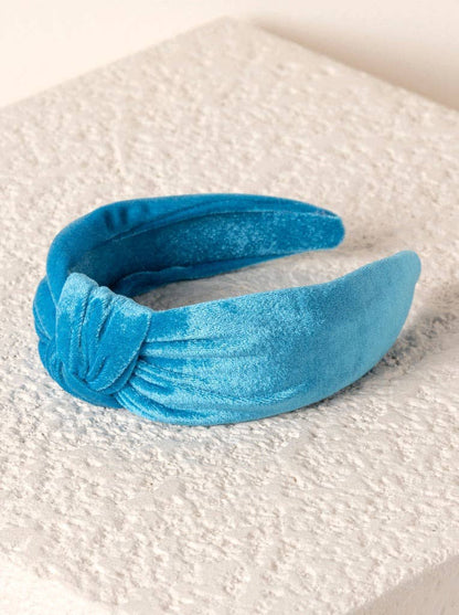 KNOTTED VELVET HEADBAND