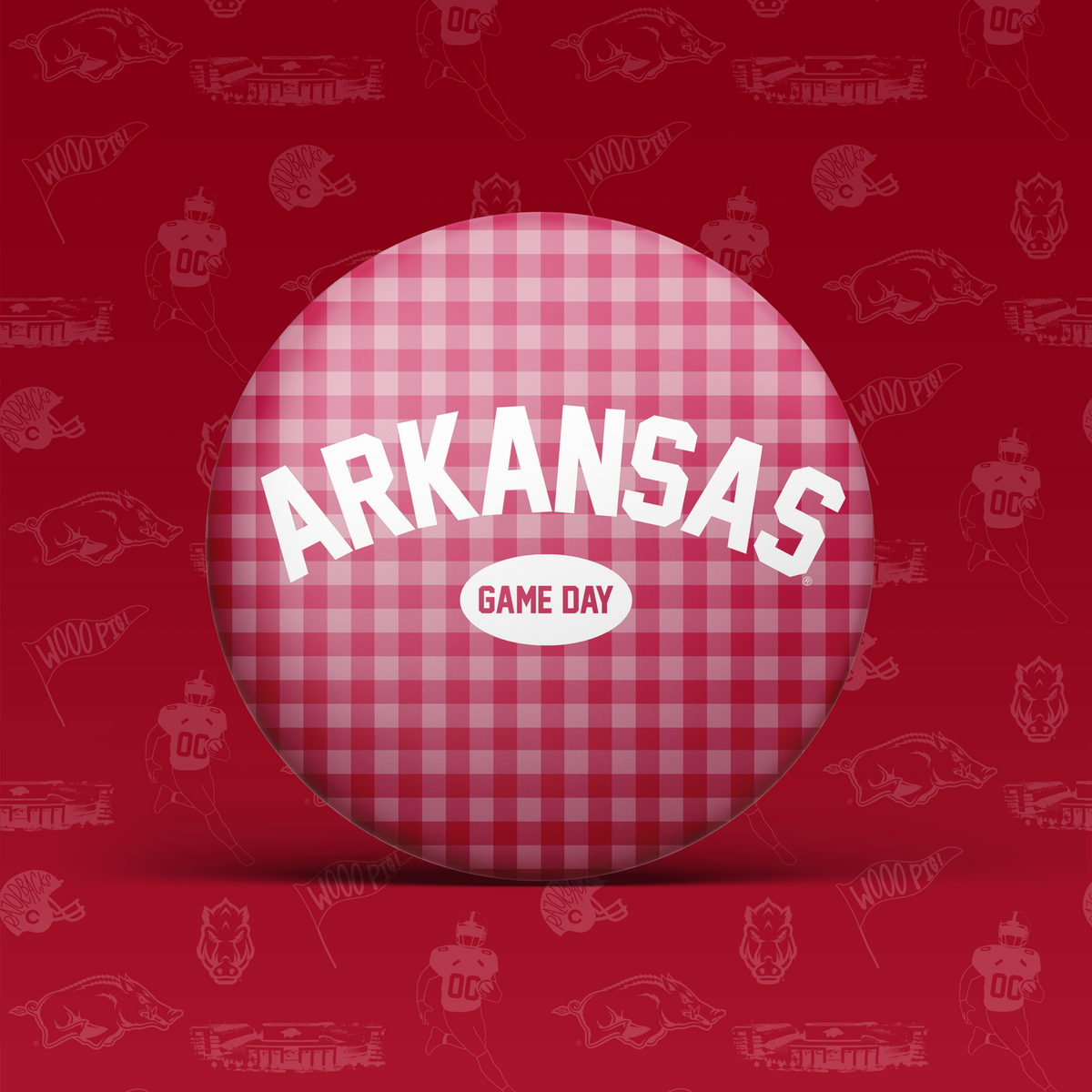 Arkansas Game Day Tailgate Buttons | Game Day Pins