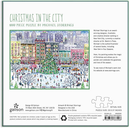 Michael Storrings Christmas in the City 1000 Piece Puzzle