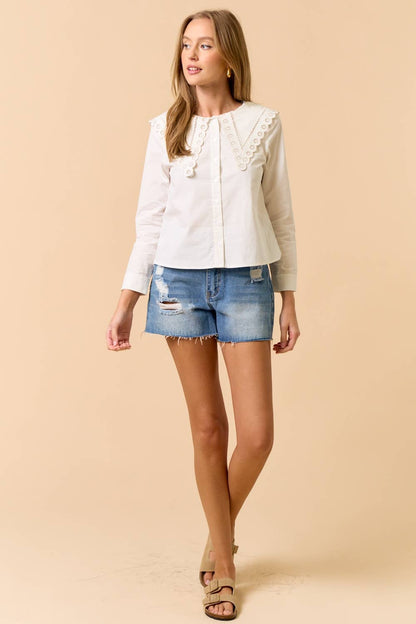 Collar Button Down Top
