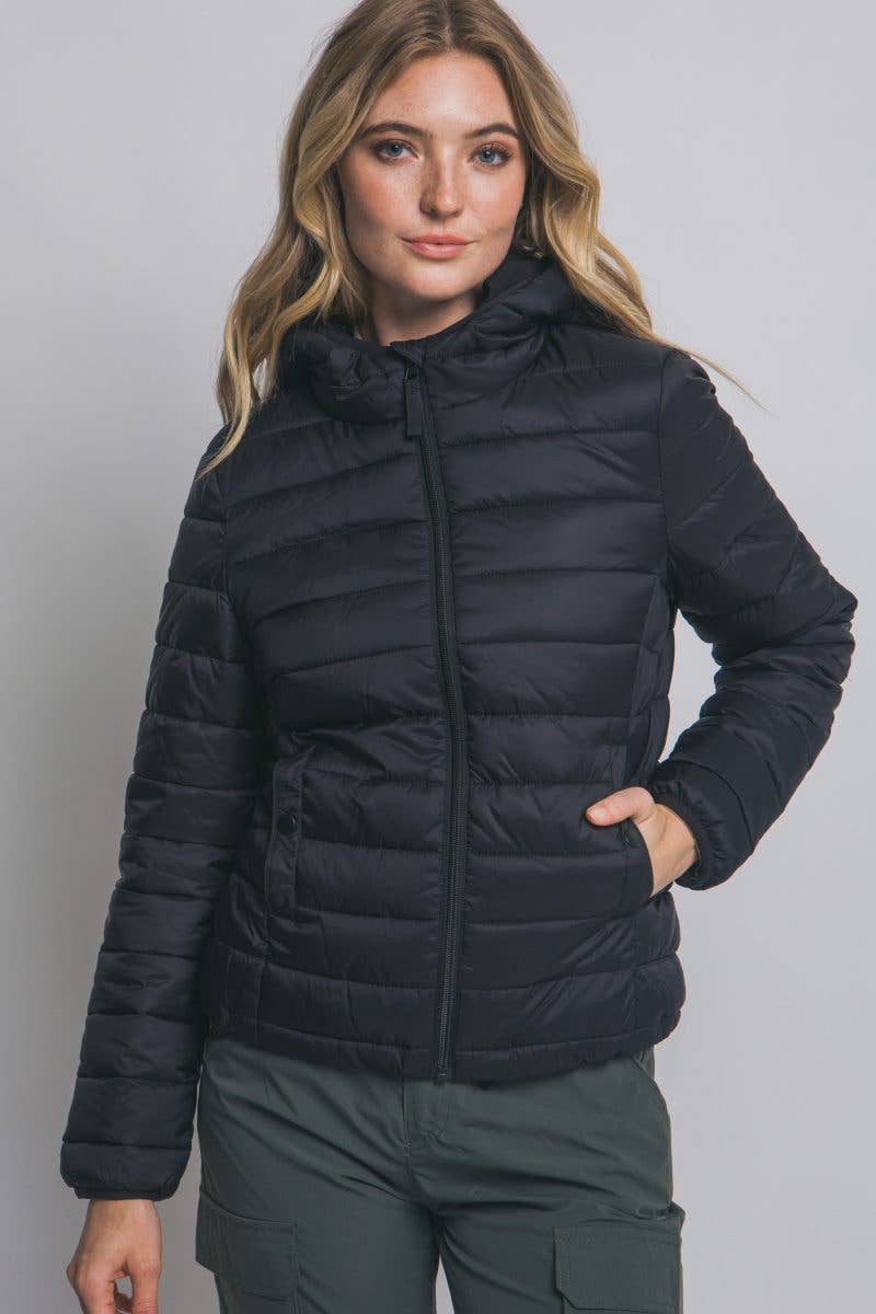 Hooded Light Puffer Jacket