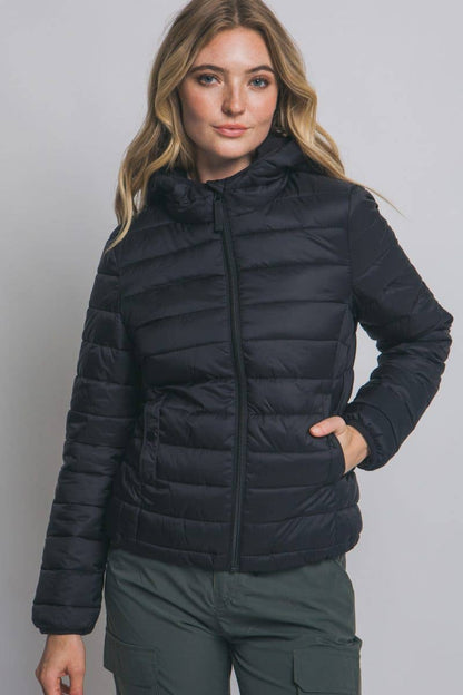 Hooded Light Puffer Jacket