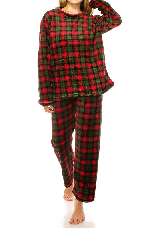 Plaid PJ Set