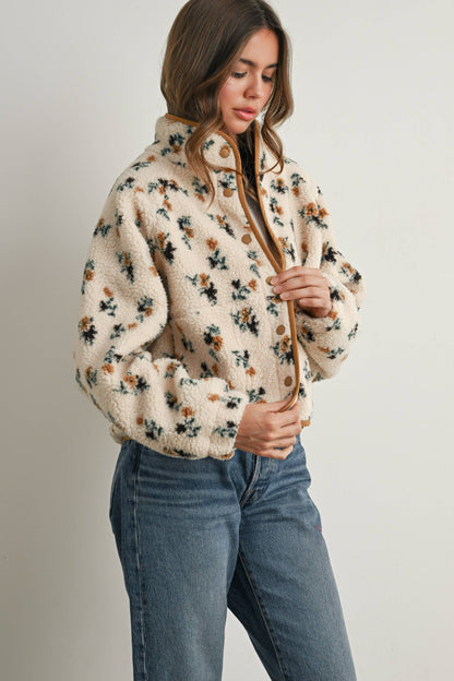 Floral Fluffy Jacket