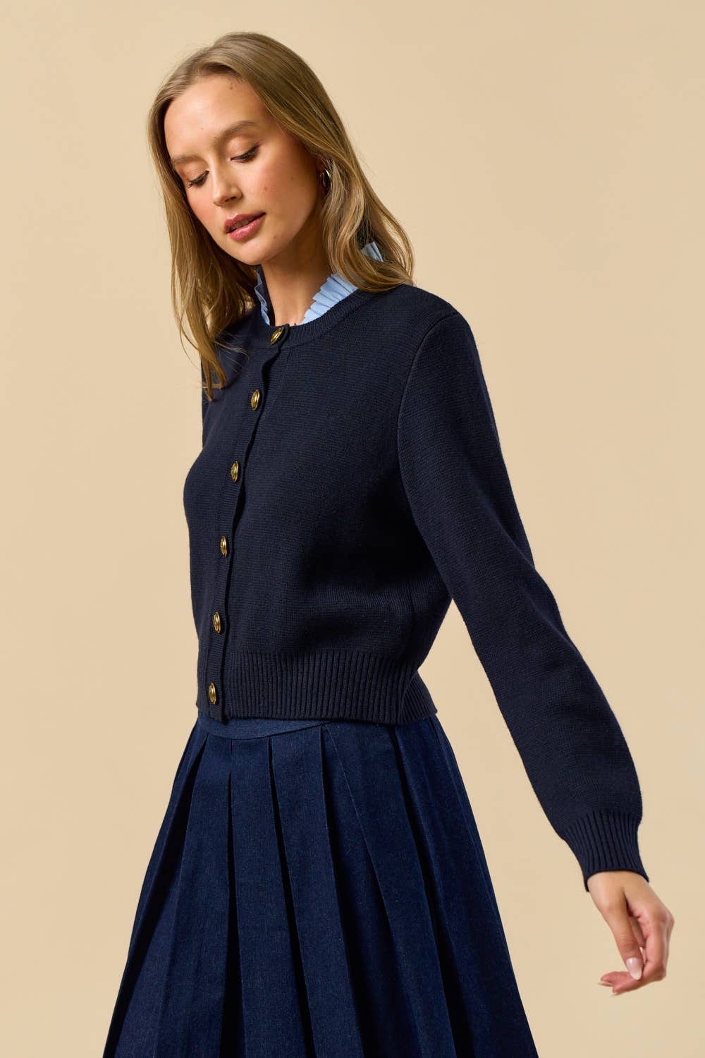 Button Down Cardigan Top