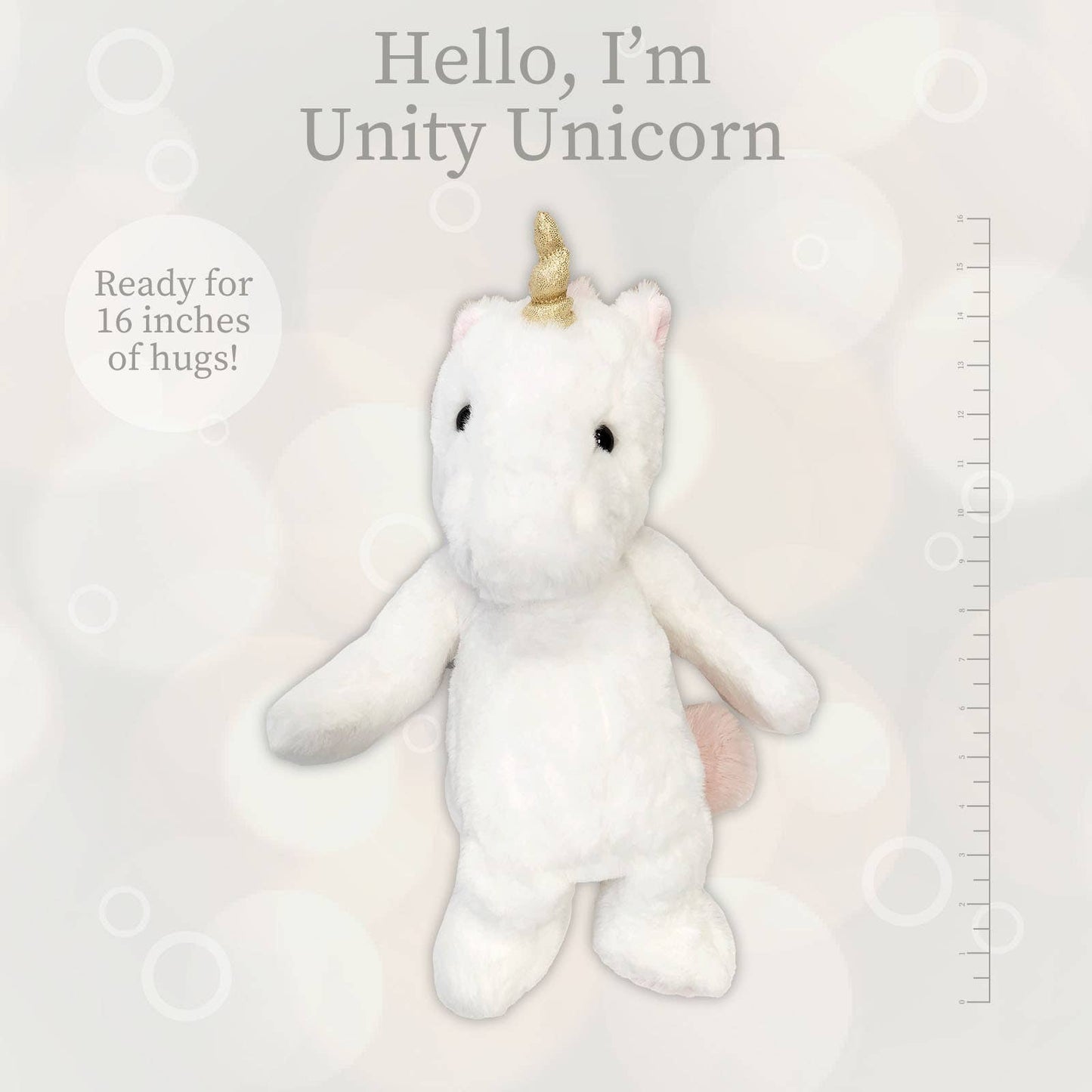 White Unicorn Plush Toy