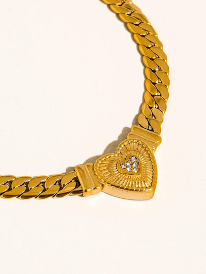 Arwen Heart Chain Necklace