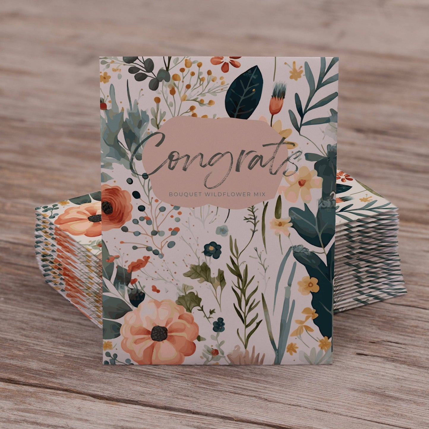 Congrats with Blooms - Wildflower Mix Seed Packets