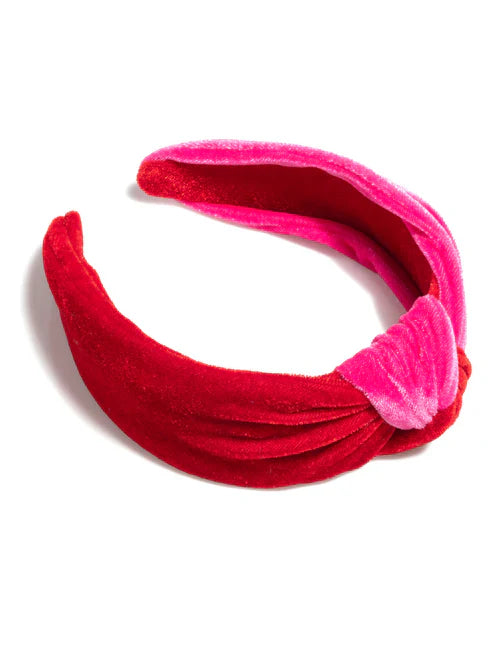 Two-Toned Knotted Headband, Red