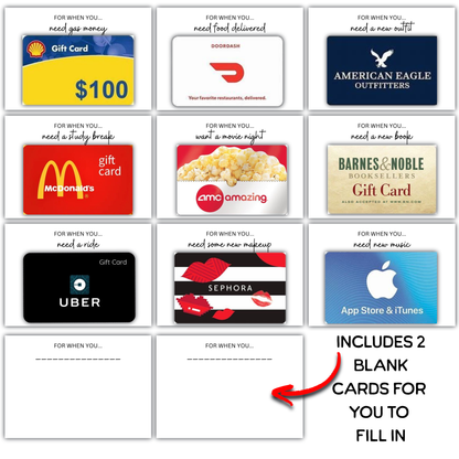 College Gift Card Box