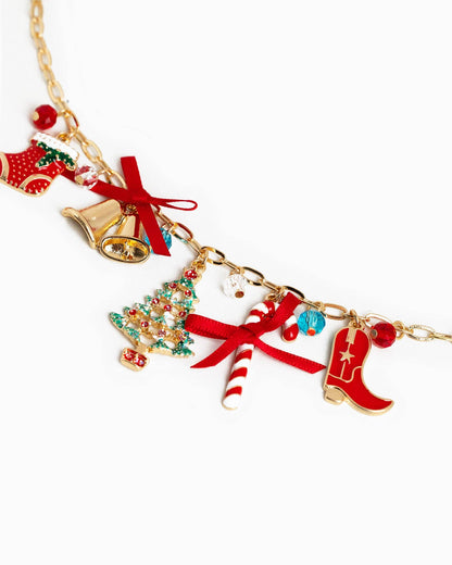 Large Christmas Icons Charm Bracelet