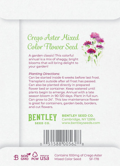 Always Pick You Mom - Aster Seed Packets