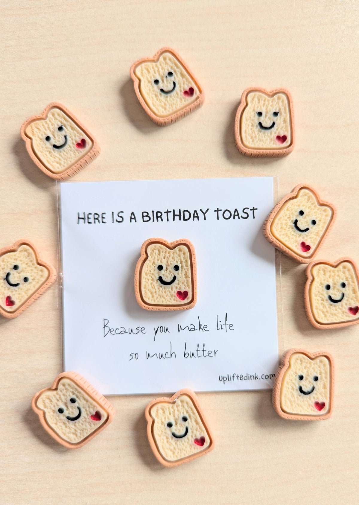 Birthday Toast Card – Cute Mini Toast Pun Card 